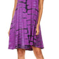 Sakkas Dora Women's Sleeveless Knit Loose Casual Shift Print Tank Dress Sundress