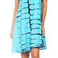 Sakkas Dora Women's Sleeveless Knit Loose Casual Shift Print Tank Dress Sundress