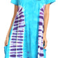 Sakkas Sirena Women's Short Sleeve Loose Plain Midi Casual Scoop Neck Flared Dress