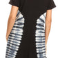 Sakkas Sirena Women's Short Sleeve Loose Plain Midi Casual Scoop Neck Flared Dress