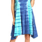 Sakkas Sirena Women's Short Sleeve Loose Plain Midi Casual Scoop Neck Flared Dress
