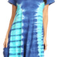 Sakkas Sirena Women's Short Sleeve Loose Plain Midi Casual Scoop Neck Flared Dress