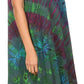 Sakkas Dylla Women's Sleeveless Tie Dye Casual Stretchy Loose Tank Dress Sundress