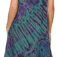 Sakkas Dylla Women's Sleeveless Tie Dye Casual Stretchy Loose Tank Dress Sundress