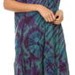 Sakkas Dylla Women's Sleeveless Tie Dye Casual Stretchy Loose Tank Dress Sundress