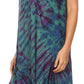 Sakkas Dylla Women's Sleeveless Tie Dye Casual Stretchy Loose Tank Dress Sundress