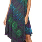 Sakkas Dylla Women's Sleeveless Tie Dye Casual Stretchy Loose Tank Dress Sundress