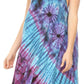 Sakkas Rute Women's Sleeveless V-neck Ruched Flared Loose Midi Summer Casual Dress
