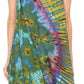 Sakkas Rute Women's Sleeveless V-neck Ruched Flared Loose Midi Summer Casual Dress