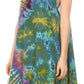 Sakkas Rute Women's Sleeveless V-neck Ruched Flared Loose Midi Summer Casual Dress