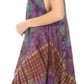 Sakkas Rute Women's Sleeveless V-neck Ruched Flared Loose Midi Summer Casual Dress