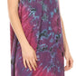 Sakkas Rute Women's Sleeveless V-neck Ruched Flared Loose Midi Summer Casual Dress