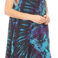 Sakkas Rute Women's Sleeveless V-neck Ruched Flared Loose Midi Summer Casual Dress