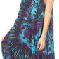 Sakkas Rute Women's Sleeveless V-neck Ruched Flared Loose Midi Summer Casual Dress