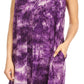 Sakkas Arisa Women's Maxi Casual Tie Dye Sleeveless Layered Cover up Tank Dress