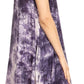 Sakkas Arisa Women's Maxi Casual Tie Dye Sleeveless Layered Cover up Tank Dress