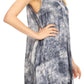 Sakkas Arisa Women's Maxi Casual Tie Dye Sleeveless Layered Cover up Tank Dress