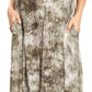 Sakkas Arisa Women's Maxi Casual Tie Dye Sleeveless Layered Cover up Tank Dress