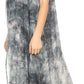 Sakkas Arisa Women's Maxi Casual Tie Dye Sleeveless Layered Cover up Tank Dress
