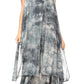 Sakkas Arisa Women's Maxi Casual Tie Dye Sleeveless Layered Cover up Tank Dress