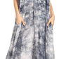 Sakkas Arisa Women's Maxi Casual Tie Dye Sleeveless Layered Cover up Tank Dress