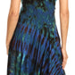 Sakkas Luzia Women's Sleeveless Midi Flared Casual Summer Dress V-neck Knit