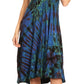 Sakkas Luzia Women's Sleeveless Midi Flared Casual Summer Dress V-neck Knit