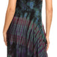 Sakkas Luzia Women's Sleeveless Midi Flared Casual Summer Dress V-neck Knit
