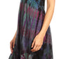 Sakkas Luzia Women's Sleeveless Midi Flared Casual Summer Dress V-neck Knit