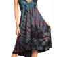 Sakkas Luzia Women's Sleeveless Midi Flared Casual Summer Dress V-neck Knit