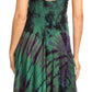 Sakkas Luzia Women's Sleeveless Midi Flared Casual Summer Dress V-neck Knit