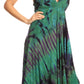 Sakkas Luzia Women's Sleeveless Midi Flared Casual Summer Dress V-neck Knit
