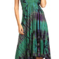 Sakkas Luzia Women's Sleeveless Midi Flared Casual Summer Dress V-neck Knit