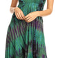 Sakkas Luzia Women's Sleeveless Midi Flared Casual Summer Dress V-neck Knit