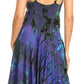 Sakkas Luzia Women's Sleeveless Midi Flared Casual Summer Dress V-neck Knit