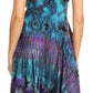 Sakkas Luzia Women's Sleeveless Midi Flared Casual Summer Dress V-neck Knit