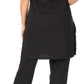 Sakkas Maria Women's Casual Tunic Kurta Knit Plain Embroidered Kurti Pant Set Soft