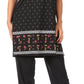 Sakkas Maria Women's Casual Tunic Kurta Knit Plain Embroidered Kurti Pant Set Soft