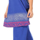 Sakkas Maria Women's Casual Tunic Kurta Knit Plain Embroidered Kurti Pant Set Soft