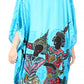 Sakkas Mera Women's Long Loose Short Sleeve Summer Casual Caftan Kaftan Dress