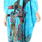 Sakkas Mera Women's Long Loose Short Sleeve Summer Casual Caftan Kaftan Dress