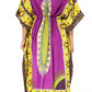 Sakkas Mera Women's Long Loose Short Sleeve Summer Casual Caftan Kaftan Dress
