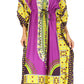 Sakkas Mera Women's Long Loose Short Sleeve Summer Casual Caftan Kaftan Dress