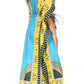 Sakkas Mera Women's Long Loose Short Sleeve Summer Casual Caftan Kaftan Dress