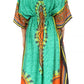Sakkas Mera Women's Long Loose Short Sleeve Summer Casual Caftan Kaftan Dress