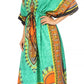 Sakkas Mera Women's Long Loose Short Sleeve Summer Casual Caftan Kaftan Dress