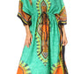 Sakkas Mera Women's Long Loose Short Sleeve Summer Casual Caftan Kaftan Dress