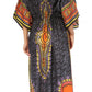 Sakkas Mera Women's Long Loose Short Sleeve Summer Casual Caftan Kaftan Dress