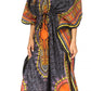 Sakkas Mera Women's Long Loose Short Sleeve Summer Casual Caftan Kaftan Dress