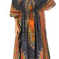 Sakkas Mera Women's Long Loose Short Sleeve Summer Casual Caftan Kaftan Dress